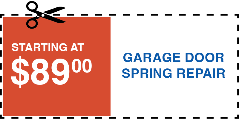 89 garage door SPRING repair Brentwood